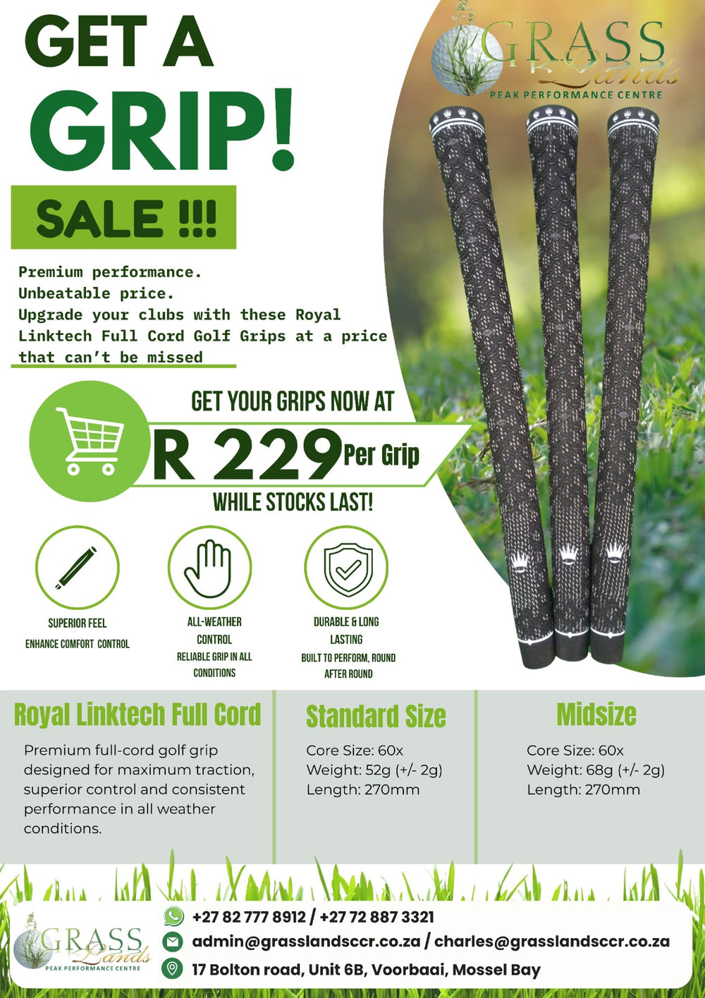 Grips - Royal Linktech Full Cord